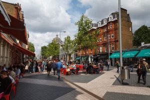 Exhibition Road, uma das Ruas Compartilhadas em Londres