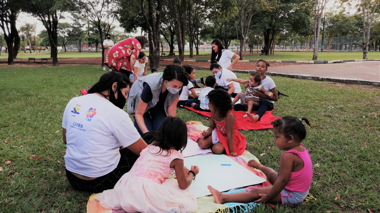 Projeto Parque e Oportunidades para as Famílias realiza uma pesquisa com as crianças em Boa Vista