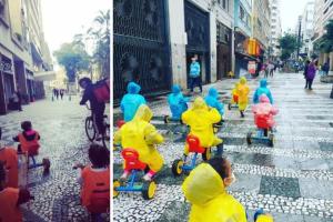 Motoca na praça
