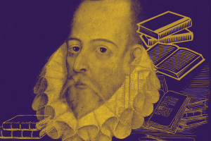 O escritor Miguel de Cervantes (1547-1616)