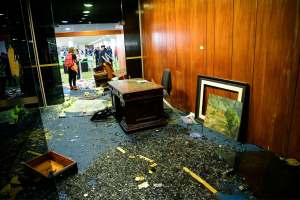 Atos antidemocráticos em Brasilia