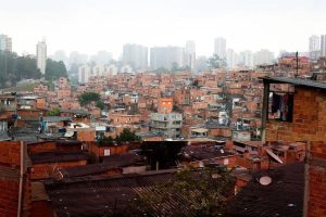 Vista da favela de Paraisópolis, em São Paulo.