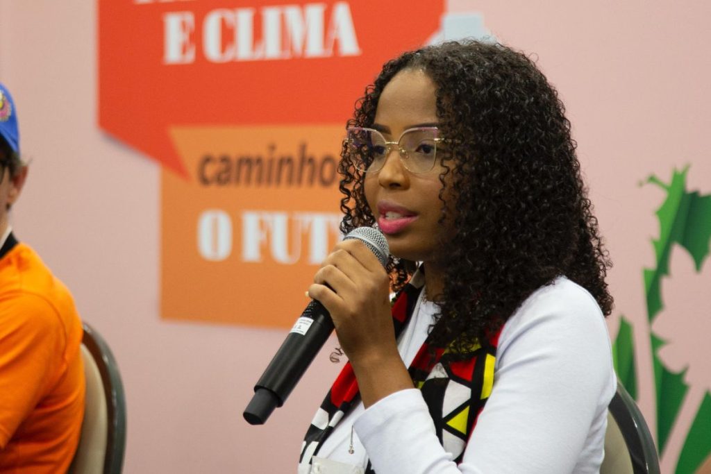 A ativista ambiental Sara Emanuelly