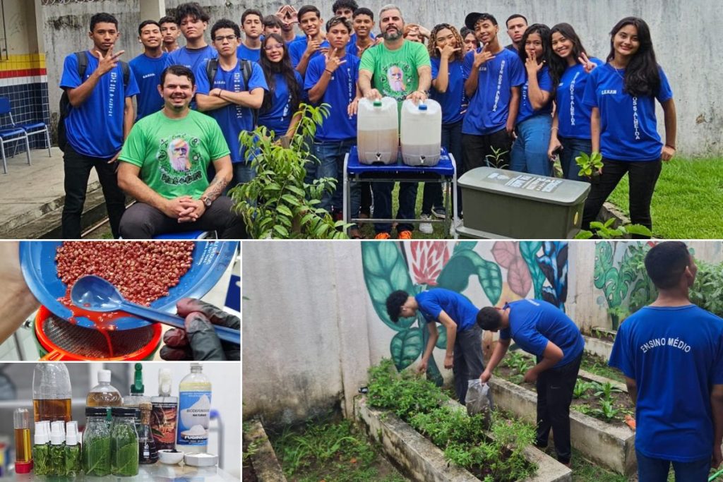 Projeto do Artur Pereira Silveira, que leciona Química na Escola de Tempo Integral Ruth dos Santos Almeida, prepara seus alunos para participar de uma mostra e de fóruns da COP30