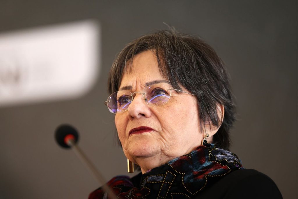 A ativista pelos direitos da mulher e contra o feminicídio, Maria da Penha 