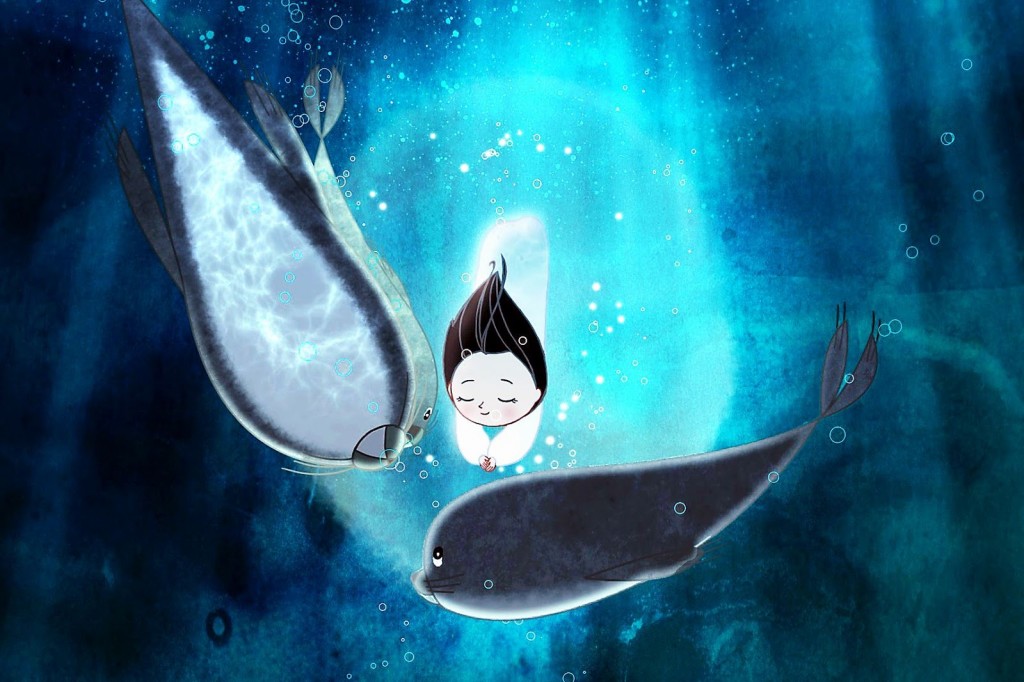 cena do filme menina mergulha com duas focas