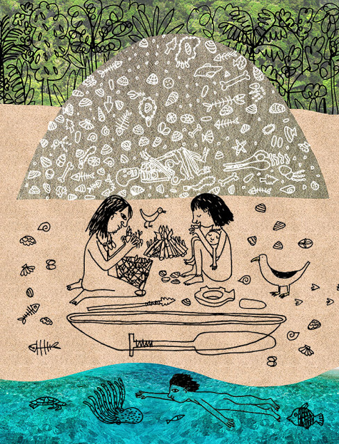 ilustração para uma revista feita por mariana maasarani